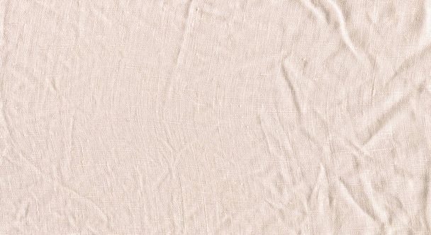 Bílé lněné plátno. Bílé textilie textura - Fotografie, Obrázek