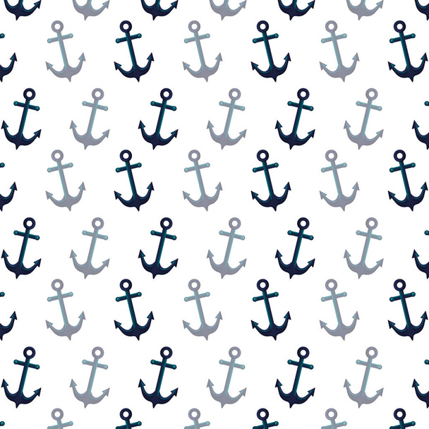 marine anchor cartoon - ベクター画像