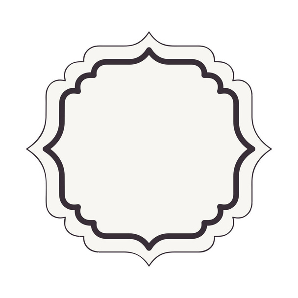 elegant frame isolated icon - Vector, imagen