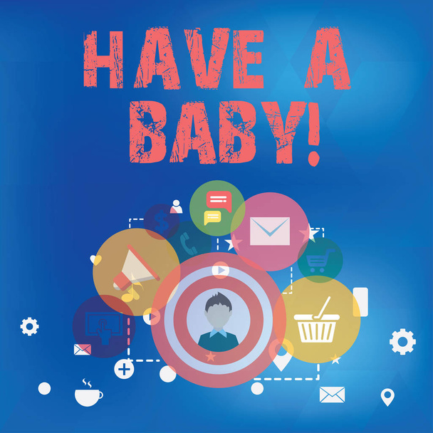 Szöveg jel találat van A baba. Fogalmi fénykép tanácsadás, hogy terhes, és birtoklás egy gyerek ajánlás. - Fotó, kép
