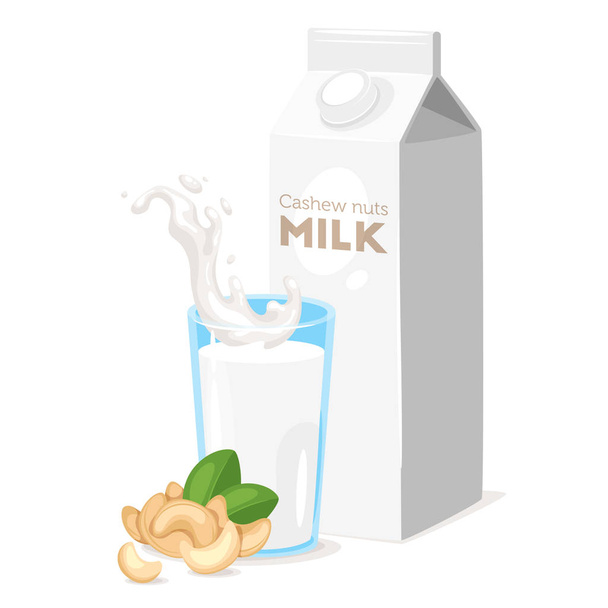 白い背景の上の牛乳アイコン - ベクター画像