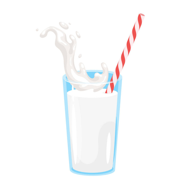 milk icon on white background - Vector, Image