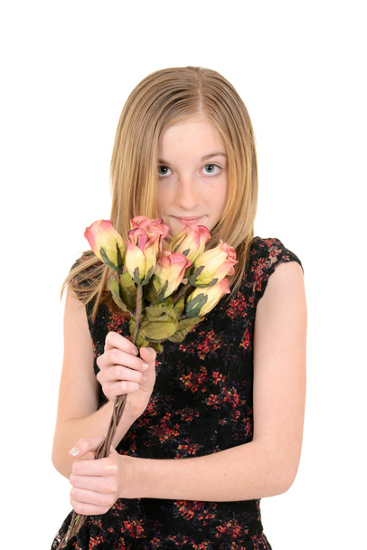 young child with roses - Photo, Image