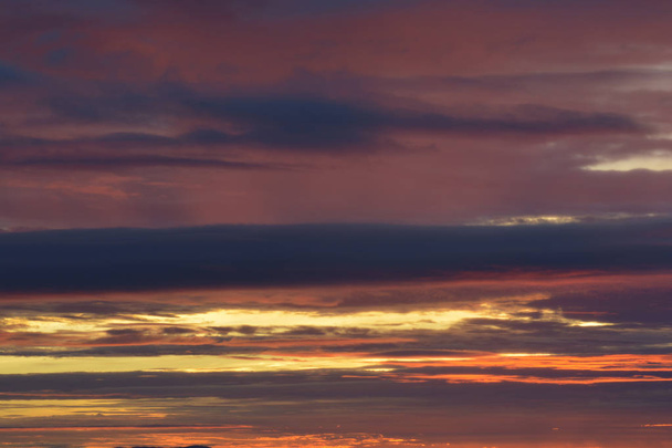 Colorful sky at sunrise,note  select focus with shallow depth of field - Photo, Image