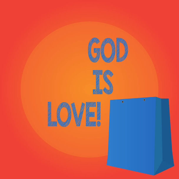 Tanrı Is Love yazma el yazısı metin. İnanç dini düşünceler Hıristiyanlık İsa olduğuna anlam kavramı. - Fotoğraf, Görsel