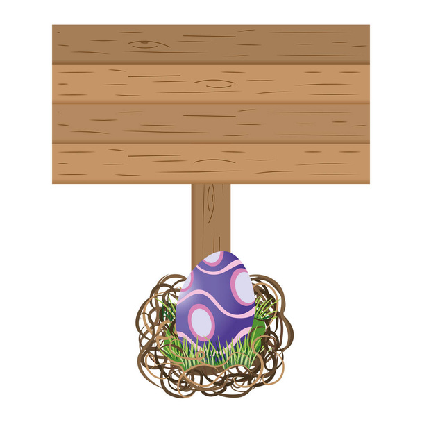 Huevo de Pascua dibujos animados
 - Vector, imagen