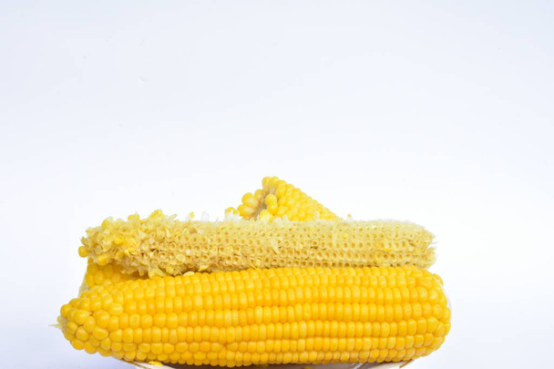 gekochter Mais aus nächster Nähe  - Foto, Bild