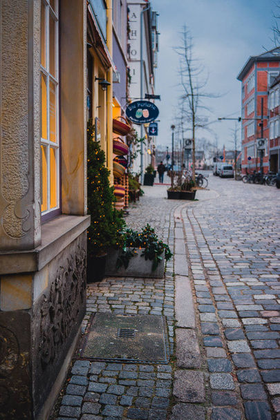 Bremen, Germany, January, 2019 - Colorful houses in historic Schnoorviertel in Bremen, Germany - Zdjęcie, obraz