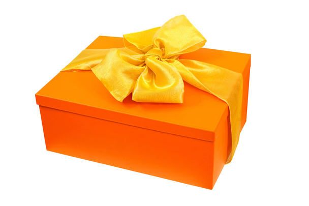 Orange gift angle - Foto, Imagem