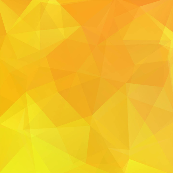 Abstract background consisting of yellow, orange triangles. Geometric design for business presentations or web template banner flyer. Vector illustration - Vector, Image