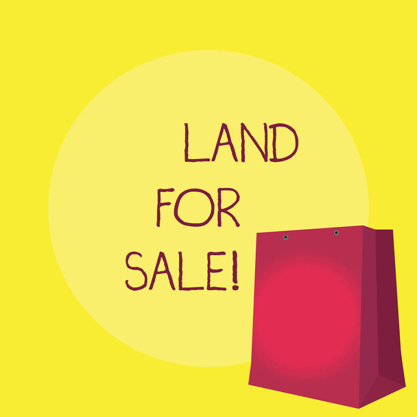 Käsitteellinen käsin kirjoittaminen osoittaa Land For Sale. Business valokuva esittelee Real Estate Lot myynti Kehittäjät Jälleenmyyjät Investointi
. - Valokuva, kuva