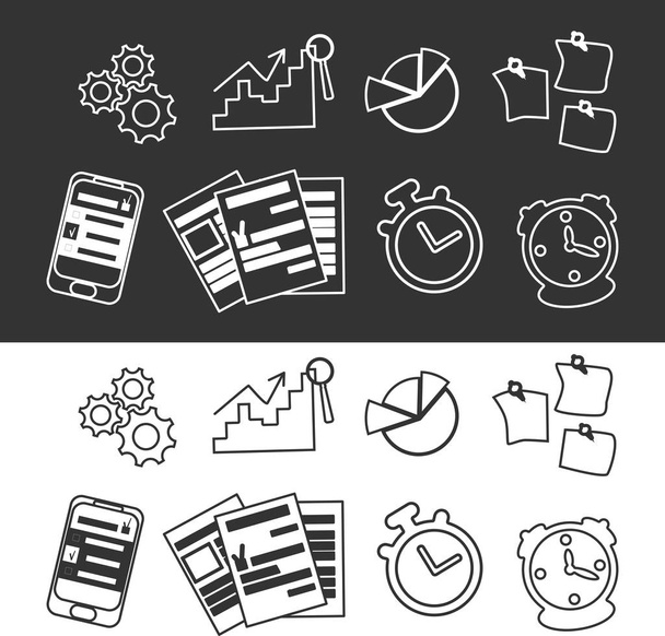 Time Management Icon. Business Concept. - Vector, Image