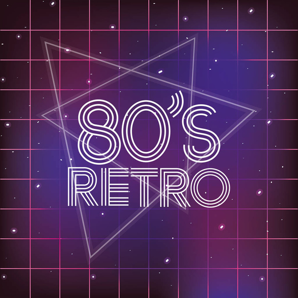 80s retro style word - Vector, Image