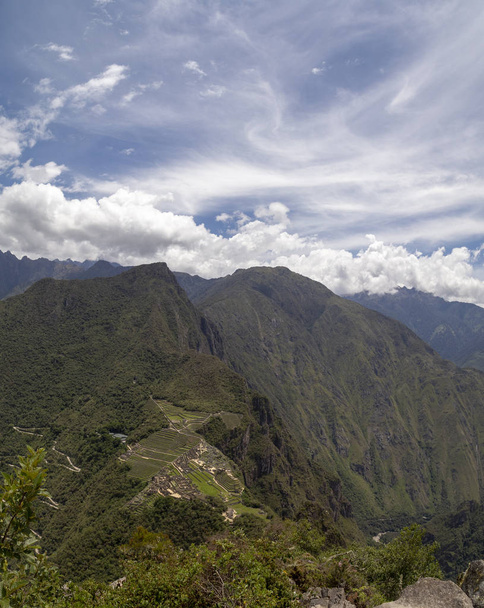 Huaynapicchu Mountain, Machu Picchu, Peru - Ruins of Inca Empire city - Φωτογραφία, εικόνα