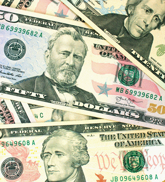 American dollars close-up - Foto, afbeelding