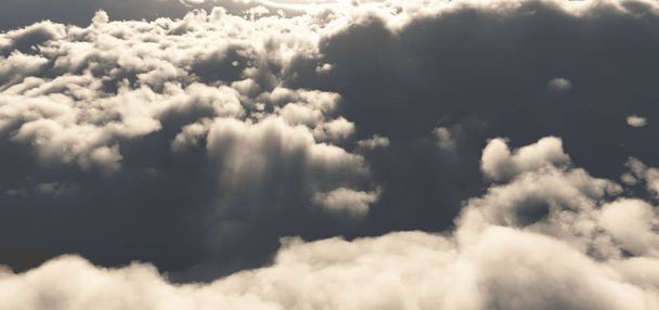 Flay powyżej Abstrakcja chmury - Zdjęcie, obraz