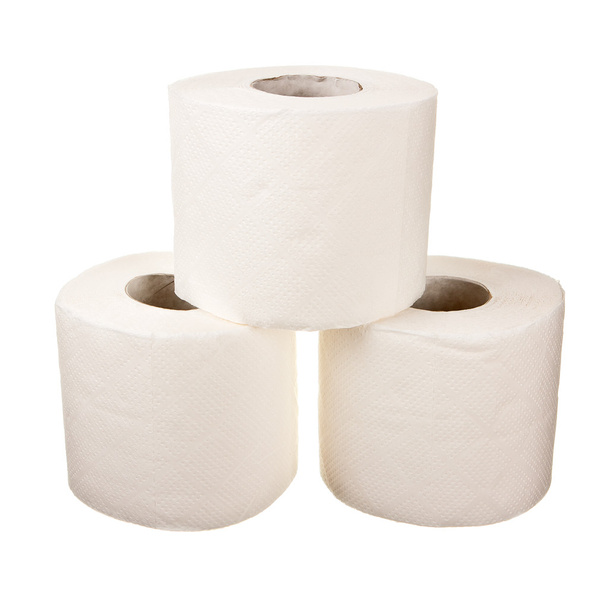 Trzy rolki papieru toaletowego - Zdjęcie, obraz