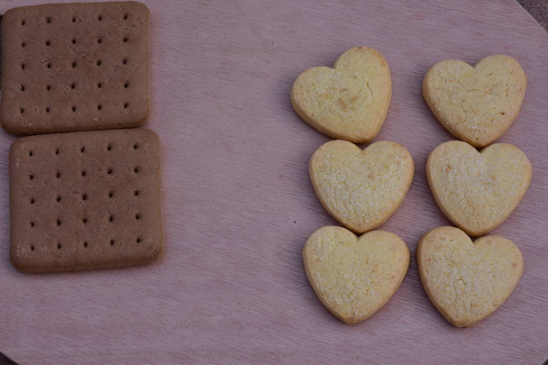 cookies em forma de coração fechar
  - Foto, Imagem