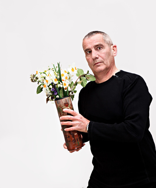 Homme aux fleurs - Photo, image
