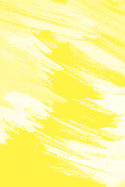 abstract summer yellow and white paint  grunge brush texture background - Fotografie, Obrázek
