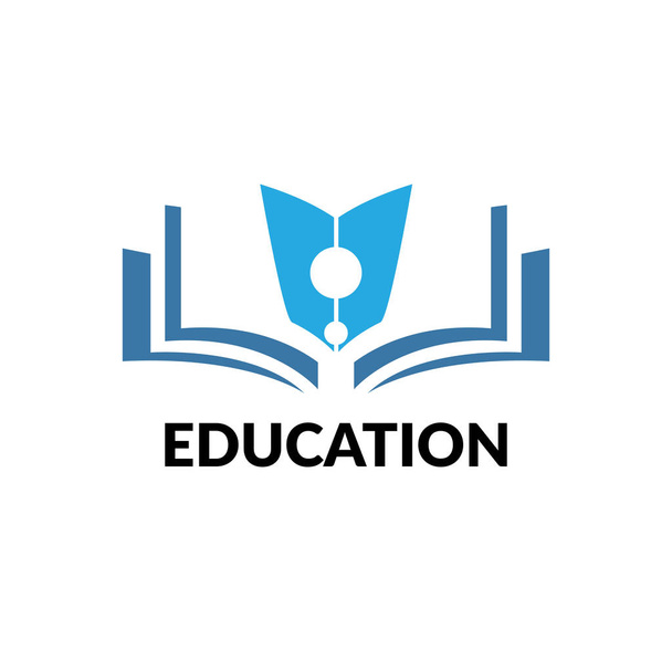 Color logo on education and knowledge - Wektor, obraz