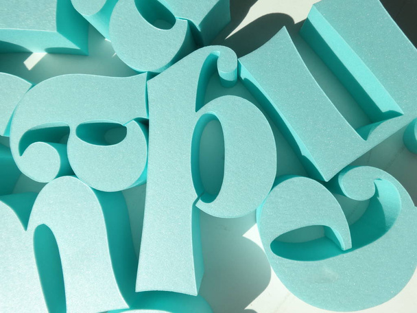 Green Alphabet 3D Letters - Foto, afbeelding