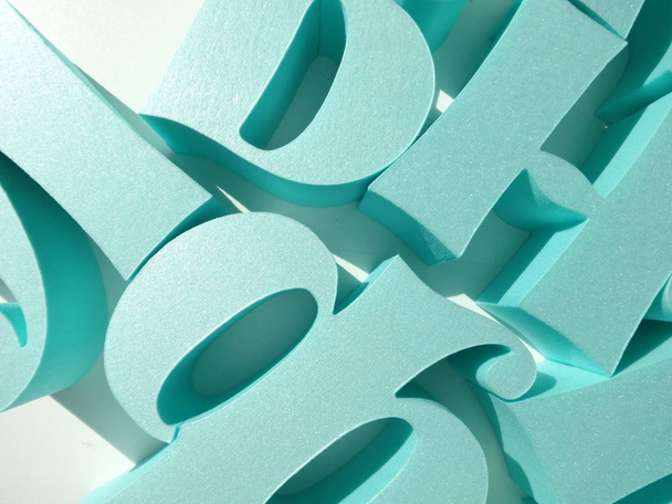 Green Alphabet 3D Letters - Fotó, kép