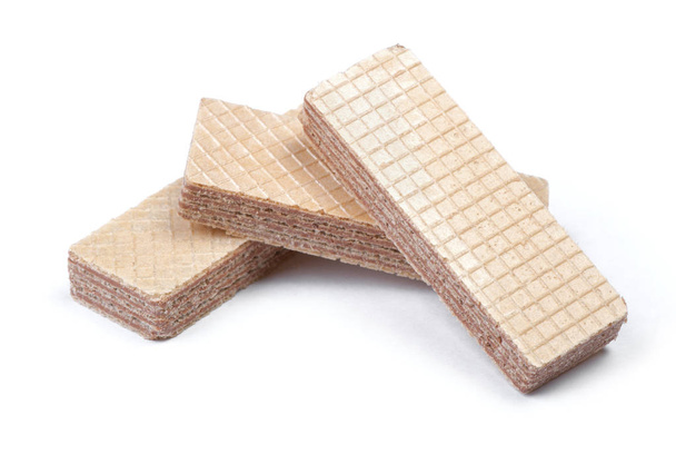 Чотири прямокутника у формі вафельного печива ізольовані на білому тлі
 - Фото, зображення