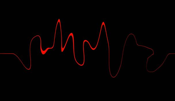 Audio digital equalizer technology, pulse musical. Abstract of sound wave . - Foto, imagen
