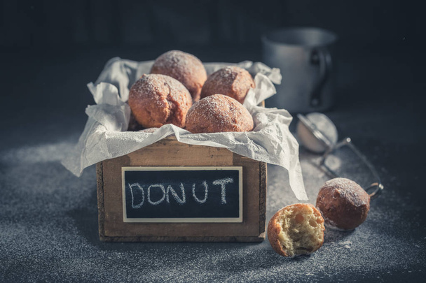 Tasty and homemade donuts balls ready to eat - Fotografie, Obrázek
