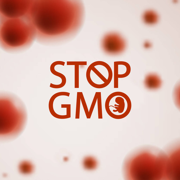 Остановить ГМО научное образование
 - Вектор,изображение