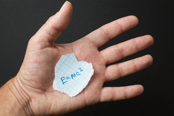 The formula in the hand. - Фото, зображення