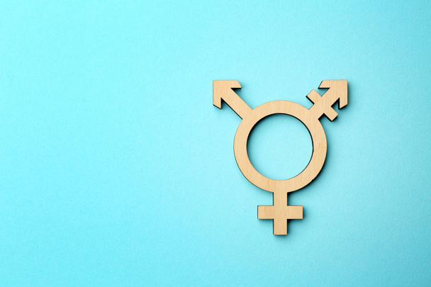 Transsukupuolisen symboli väritaustalla - Valokuva, kuva