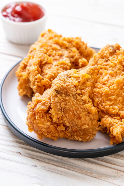 fried chicken meal - junk food and unhealthy food - Fotó, kép