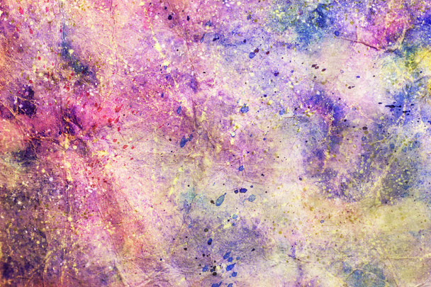 soft purple and blue watercolor splatter - Foto, Imagen