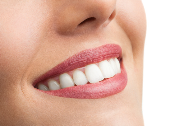 Macro close up of perfect teeth. - Photo, Image