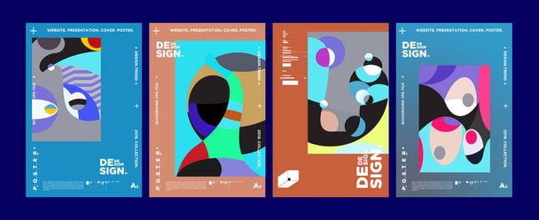 Sommer farbenfrohes Kunst- und Musikfestival Poster und Cover-Vorlage für Event, Magazin und Web-Banner.  - Vektor, Bild