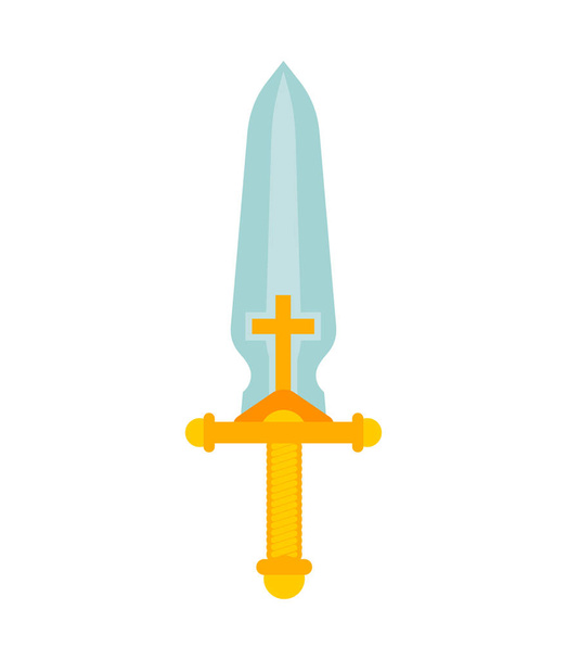 Espada de ángel aislada. espada celestial. Ilustración vectorial
 - Vector, imagen