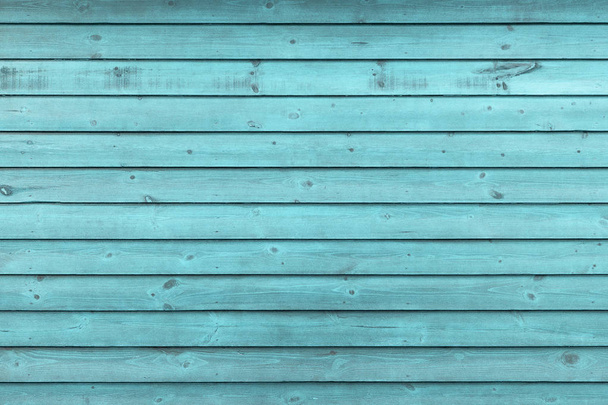 Rustic Old Weathered Blue Wood Plank Background extreme closeup - Photo, Image