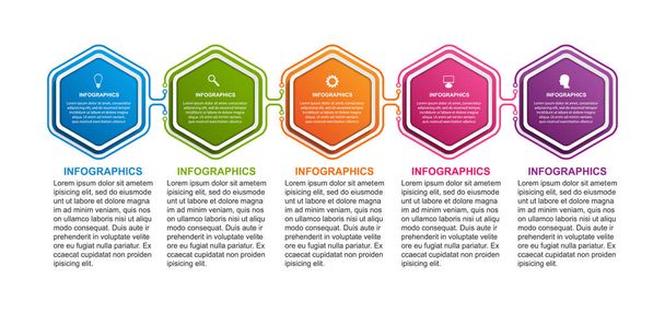 Hexagon vaihtoehtoja infografiikka malli 8 vaihtoehtoja tai vaiheita. Infografiikka yritysten esityksiä tai tietopankki
. - Vektori, kuva