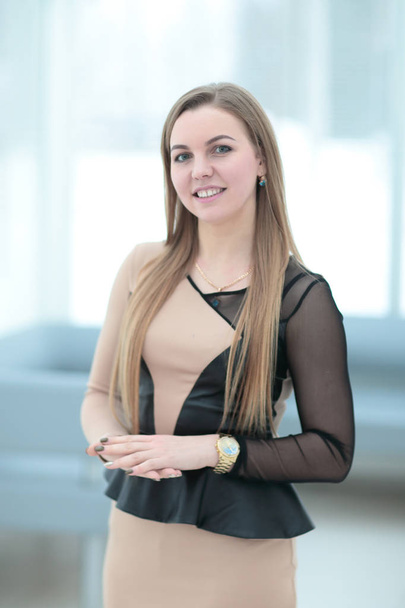young employee in the office on blurred background office - Foto, Bild