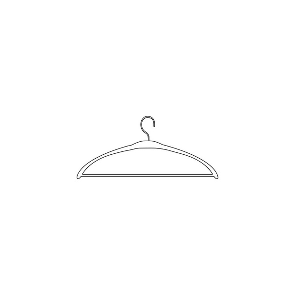 Hanger. simple flat vector icon illustration. outline line symbol - editable stroke - Vetor, Imagem