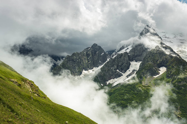 summer mountain stormy landscape - 写真・画像