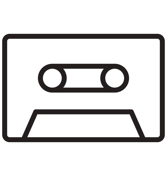 Audio tape Vector icon which can be easily modified or edit - Vector, Image