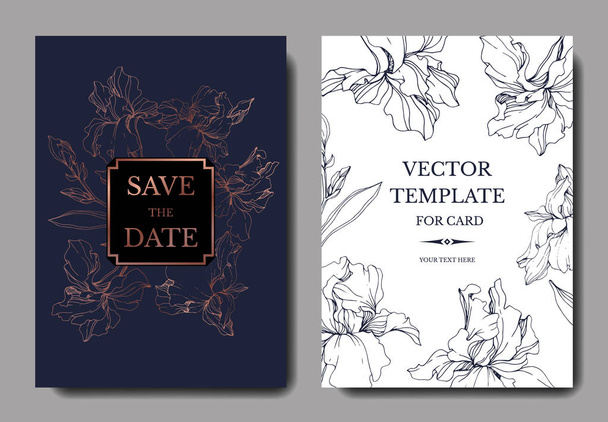 Vector Jungle botanical succulent flower. Engraved ink art illustration. Wedding background card decorative border. - Vector, Image