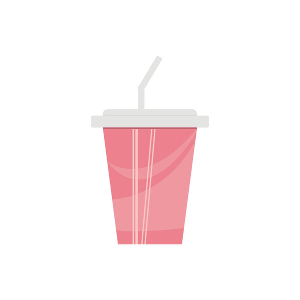 soda drink in plastic cup - Vector, Image