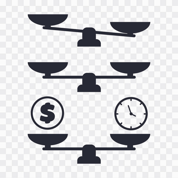 Scale vector icon. balance vector illustration - Vector, Image