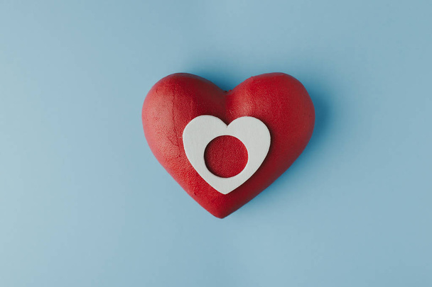 papier hart voor Valentijnsdag - Foto, afbeelding