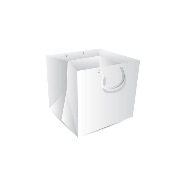 Papieren tas mockup voor winkelen - Vector, afbeelding
