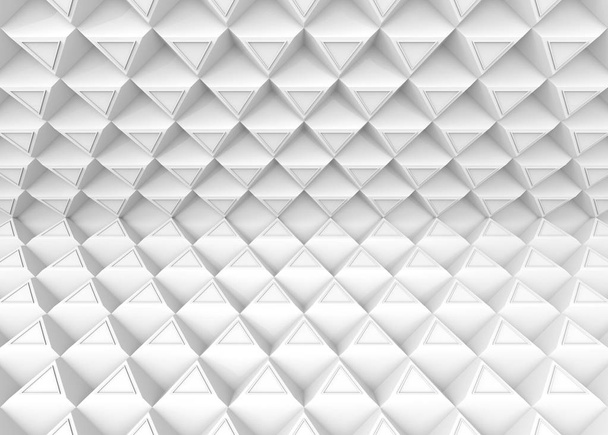 3d rendering. illusion style of modern triangle pattern wall background. - Foto, Imagen
